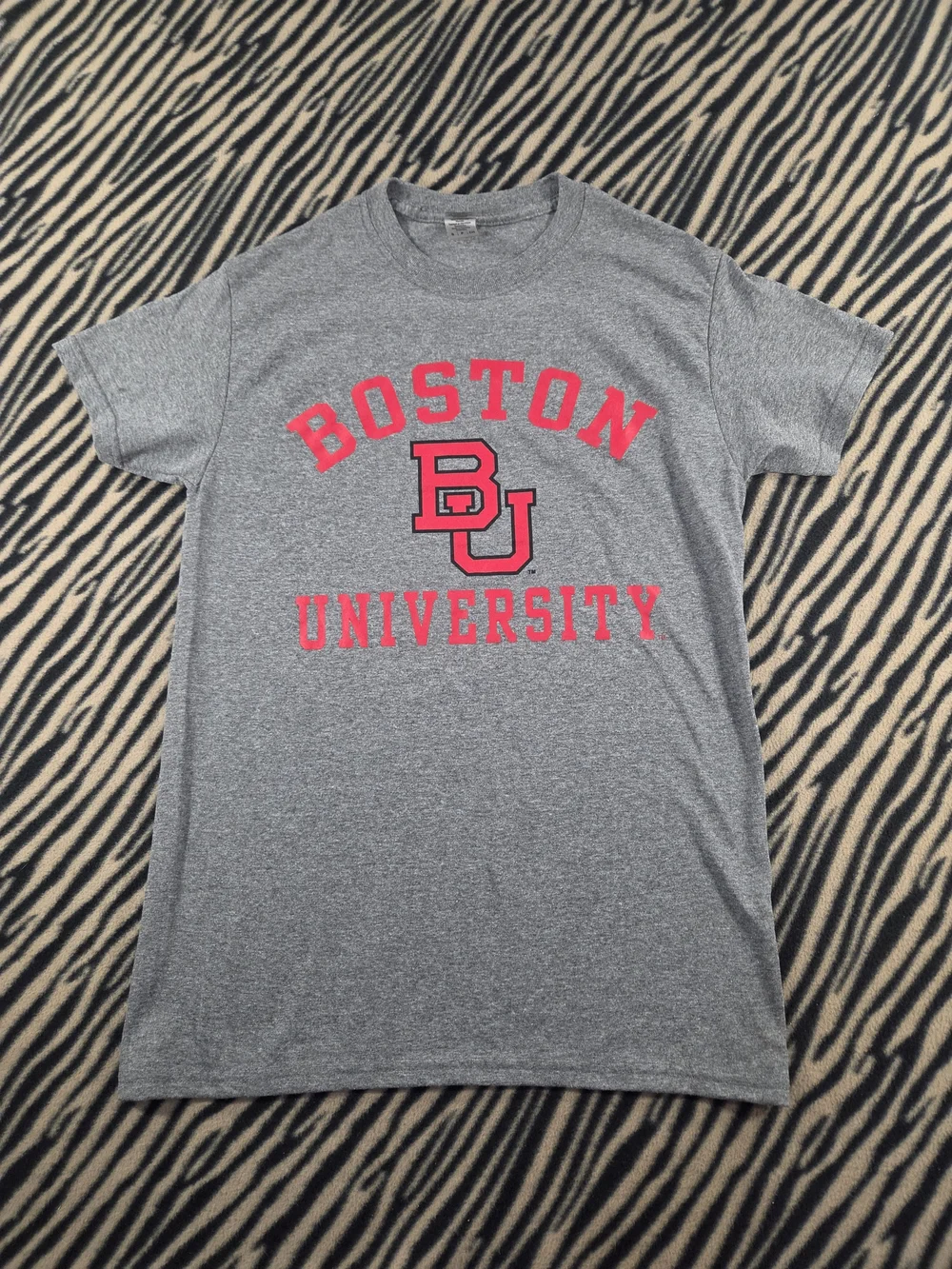 Gildan Heavy Cotton Boston University Grey T-Shirt